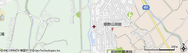 福岡県宗像市朝野286周辺の地図