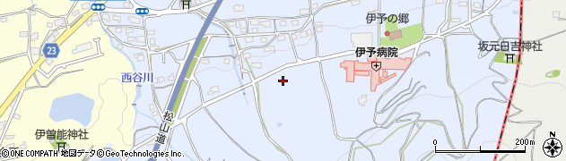 愛媛県伊予市八倉704周辺の地図