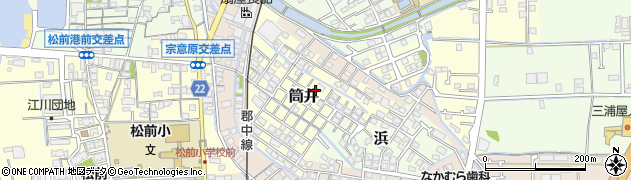 愛媛県伊予郡松前町筒井1065-2周辺の地図