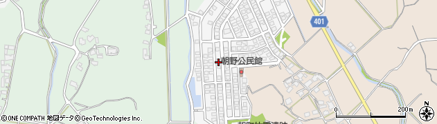 福岡県宗像市朝野259周辺の地図