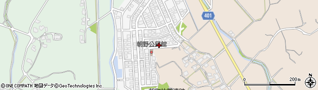 福岡県宗像市朝野230周辺の地図