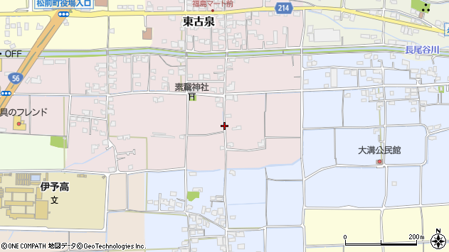 〒791-3151 愛媛県伊予郡松前町東古泉の地図