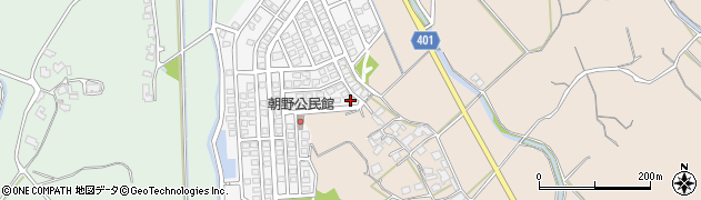 福岡県宗像市朝野233周辺の地図