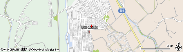 福岡県宗像市朝野224周辺の地図