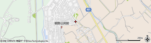 福岡県宗像市朝野208周辺の地図