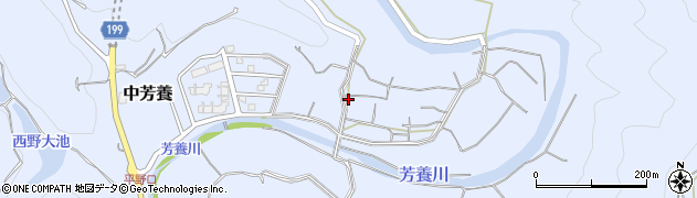 和歌山県田辺市中芳養2407周辺の地図