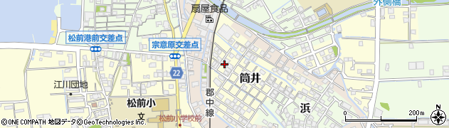 愛媛県伊予郡松前町筒井1017周辺の地図