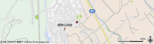 福岡県宗像市朝野207周辺の地図