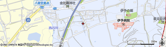 愛媛県伊予市八倉713周辺の地図