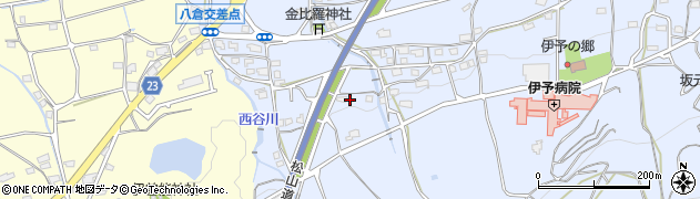 愛媛県伊予市八倉662周辺の地図