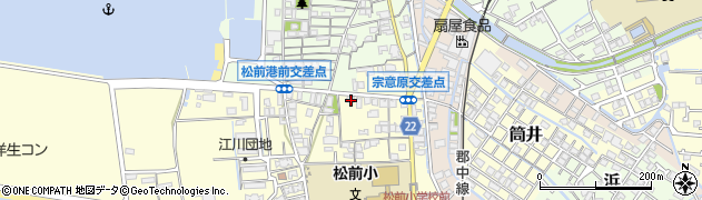 愛媛県伊予郡松前町筒井1121周辺の地図