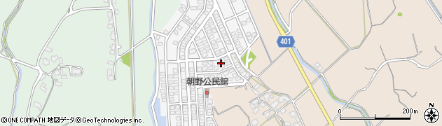 福岡県宗像市朝野210周辺の地図