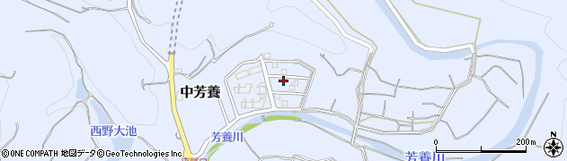 和歌山県田辺市中芳養2124周辺の地図