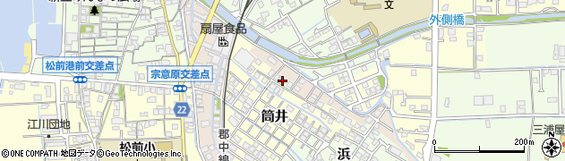 愛媛県伊予郡松前町筒井1066-9周辺の地図