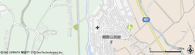 福岡県宗像市朝野193周辺の地図