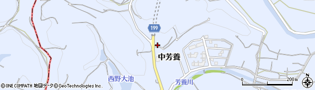 和歌山県田辺市中芳養2195周辺の地図