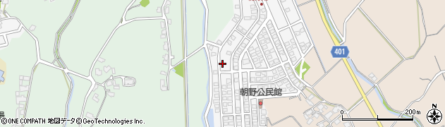 福岡県宗像市朝野195周辺の地図