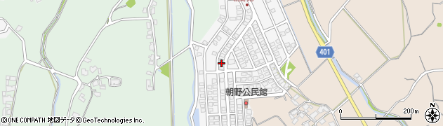 福岡県宗像市朝野185周辺の地図