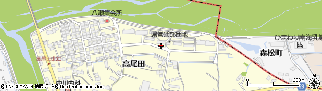 愛媛県伊予郡砥部町高尾田砥部団地周辺の地図
