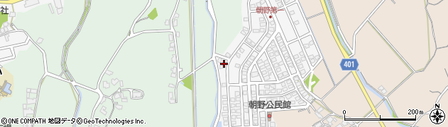 福岡県宗像市朝野277周辺の地図