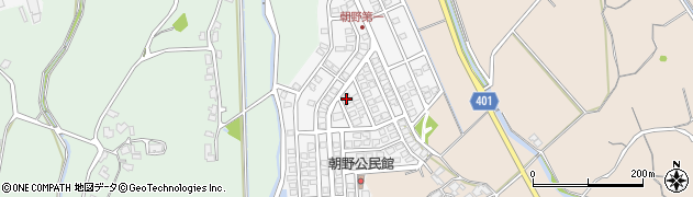 福岡県宗像市朝野179周辺の地図