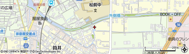 愛媛県伊予郡松前町筒井1023周辺の地図