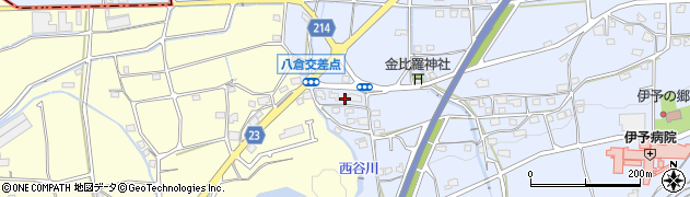 愛媛県伊予市八倉543周辺の地図
