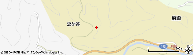 徳島県那賀町（那賀郡）府殿（森ノ前）周辺の地図