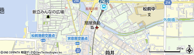 愛媛県伊予郡松前町筒井1077周辺の地図