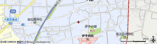愛媛県伊予市八倉周辺の地図