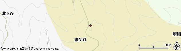 徳島県那賀郡那賀町府殿横磯谷周辺の地図