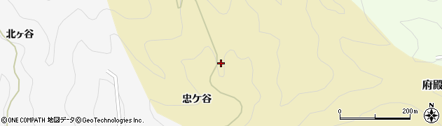 徳島県那賀町（那賀郡）府殿（横磯谷）周辺の地図