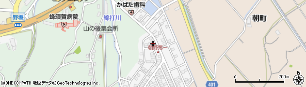 福岡県宗像市朝野127周辺の地図