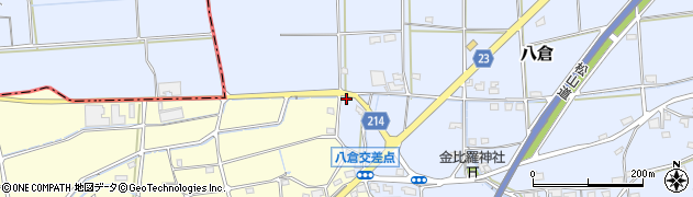 愛媛県伊予市八倉492周辺の地図