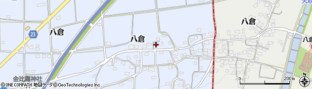 愛媛県伊予市八倉808周辺の地図