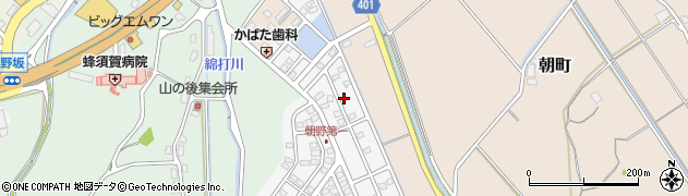 福岡県宗像市朝野45-3周辺の地図