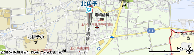 JA松山市北伊予支所前周辺の地図