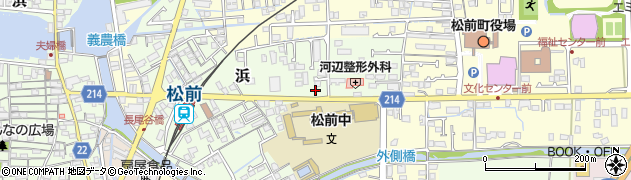 フルベール化粧品松前店周辺の地図