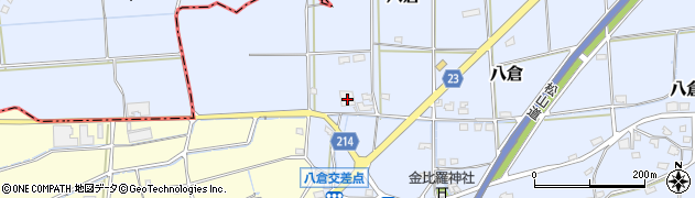 愛媛県伊予市八倉498周辺の地図