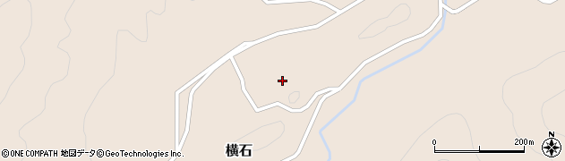 徳島県那賀町（那賀郡）横石（下ノ地）周辺の地図