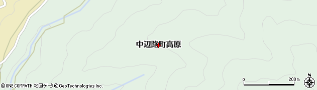 和歌山県田辺市中辺路町高原周辺の地図