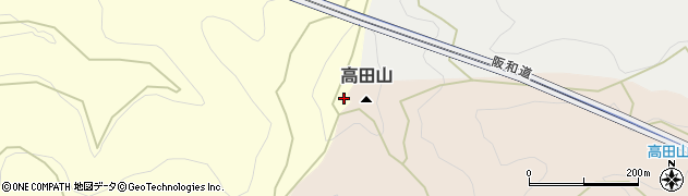 高田山周辺の地図