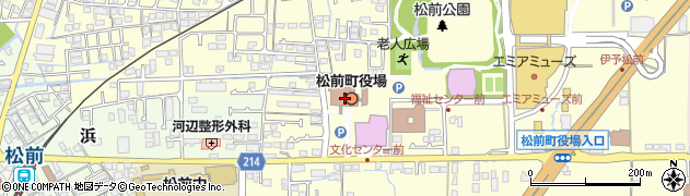 愛媛県伊予郡松前町周辺の地図