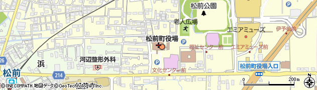 松前町役場　総務部・総務課町誌編さん室周辺の地図