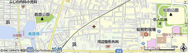 愛媛県伊予郡松前町筒井552周辺の地図