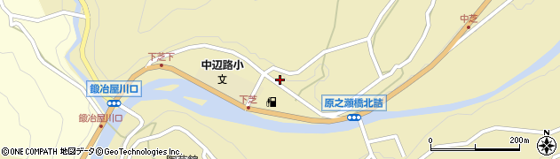 和歌山県田辺市中辺路町栗栖川98周辺の地図