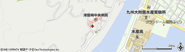 津屋崎中央病院周辺の地図