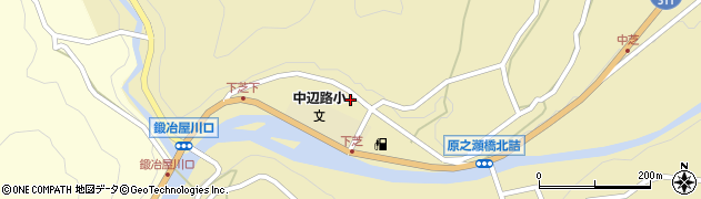 和歌山県田辺市中辺路町栗栖川86周辺の地図