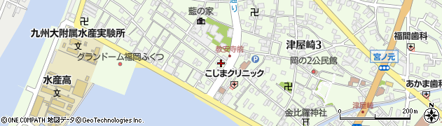 津屋崎千軒鍼灸院周辺の地図