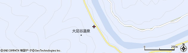徳島県那賀郡那賀町水崎渡り瀬周辺の地図